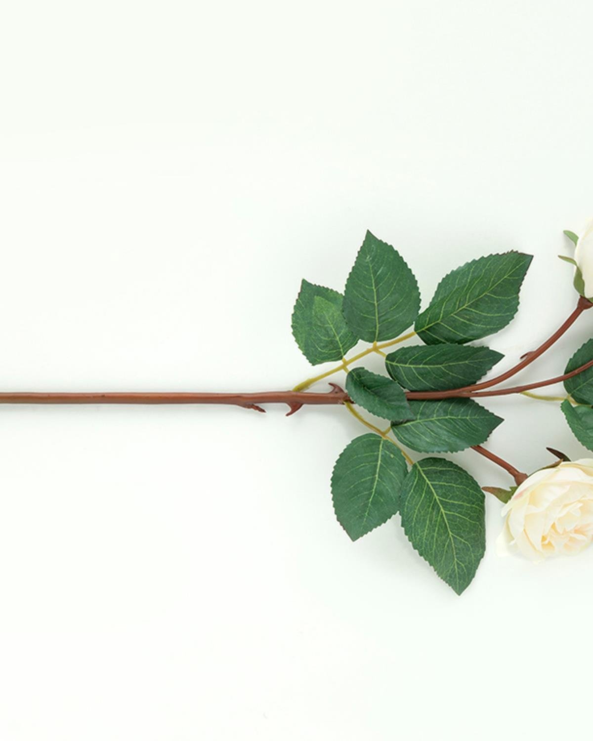 Classy Rose Изкуствено Цвете Един Стрък 50 см Бял