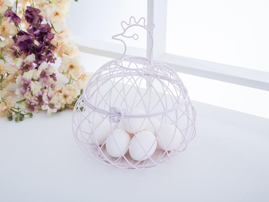 Clayto ПОСТАВКА ЗА ЯЙЦА Ковано желязо Light Pink,