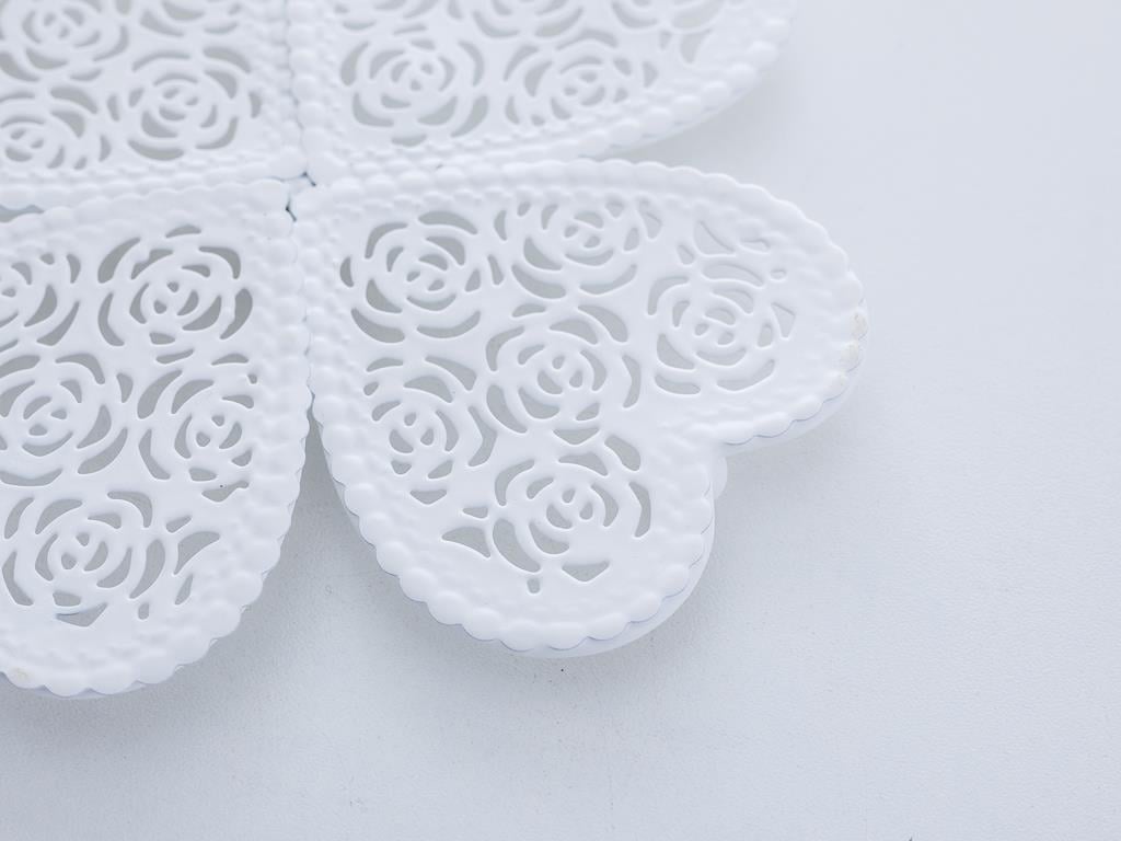Clover НИХАЛЕ Детелина Ковано желязо 15,5x15,5x1,2 cm White