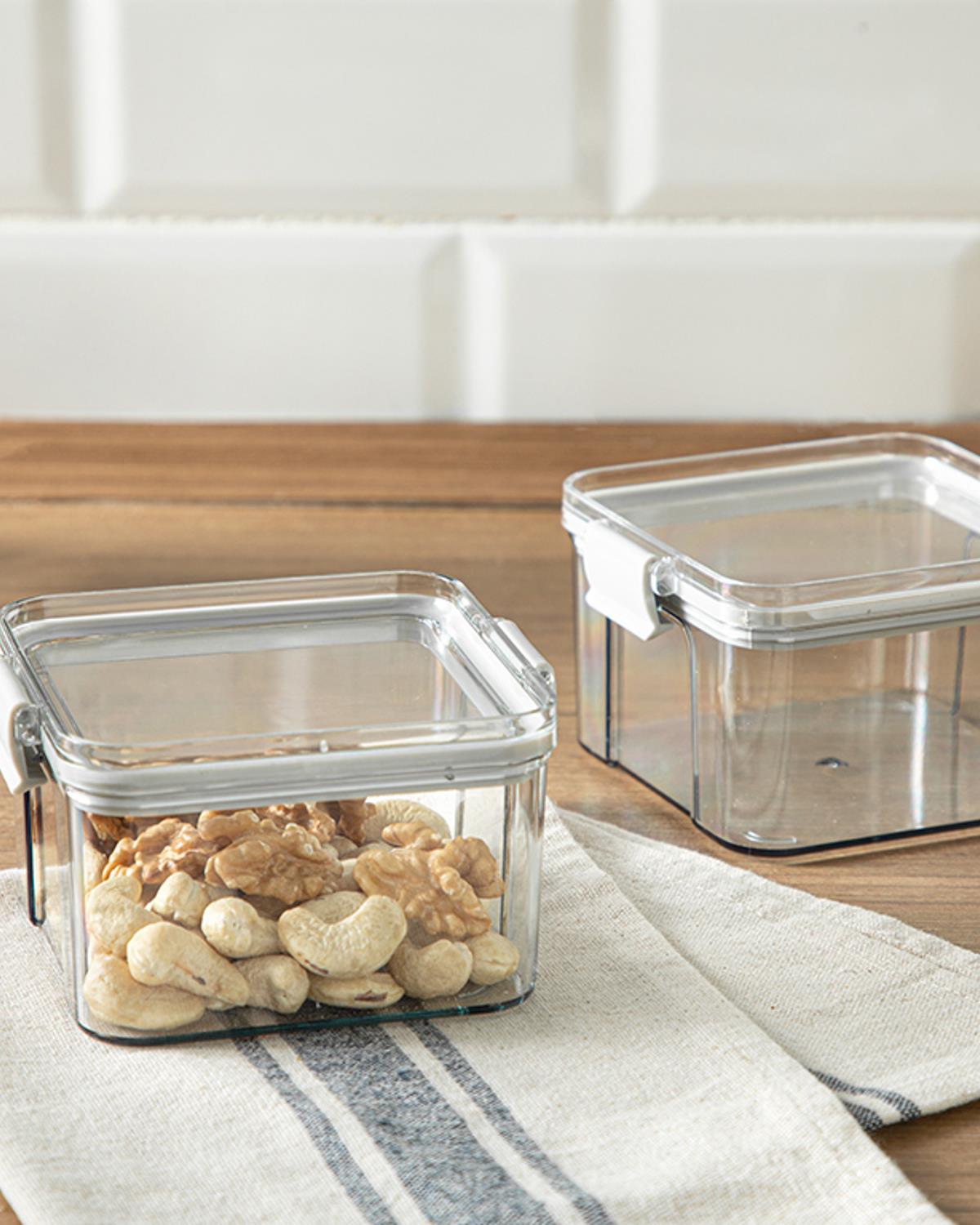 Colorato Съд За Съхранение 2 бр. Акрил 450 мл Сив