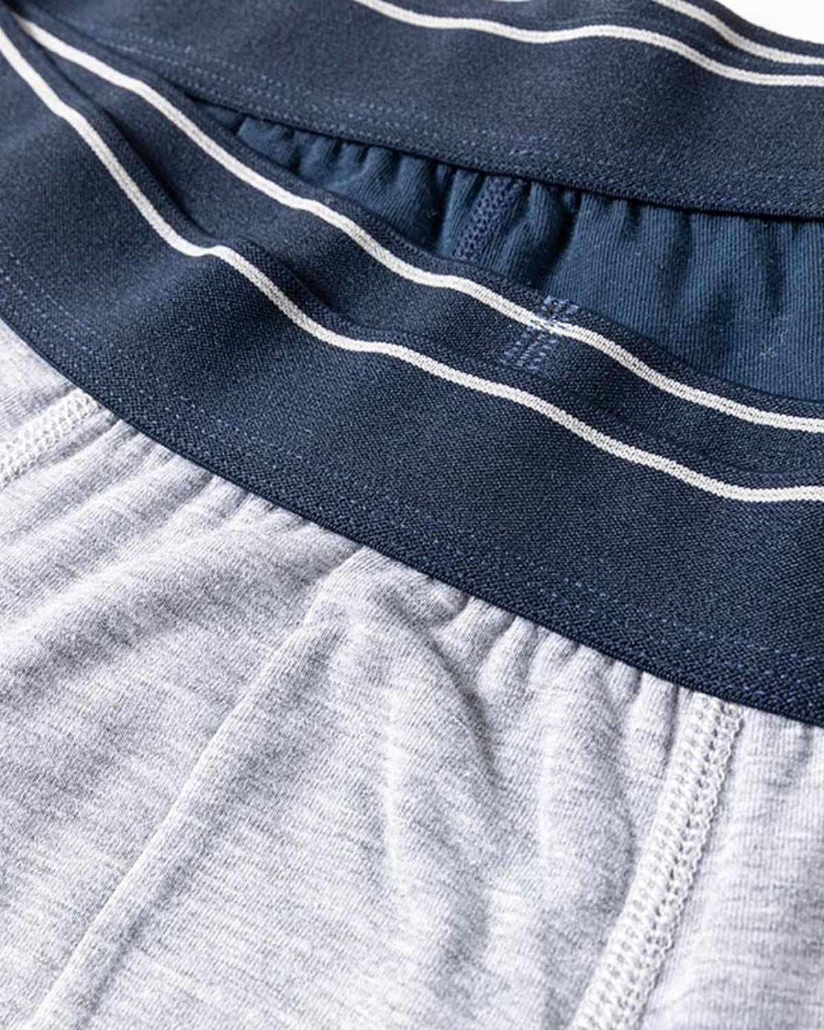 Comfort Cotton Боксерки Мъжки 2 бр. Памук/Памучен полиестер M Морскосин - Сив