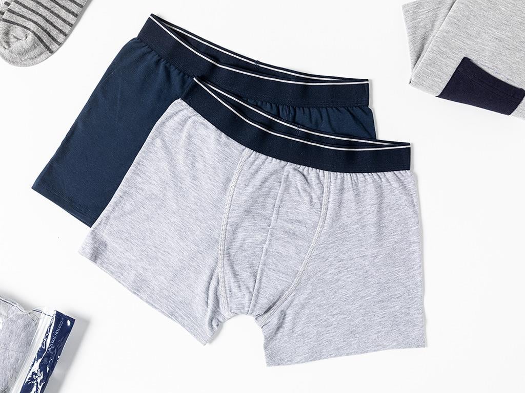 Comfort Cotton БОКСЕР Мъжки 2 бр. Pamuk/Pamuk Polyester S NavyBlue-Gray