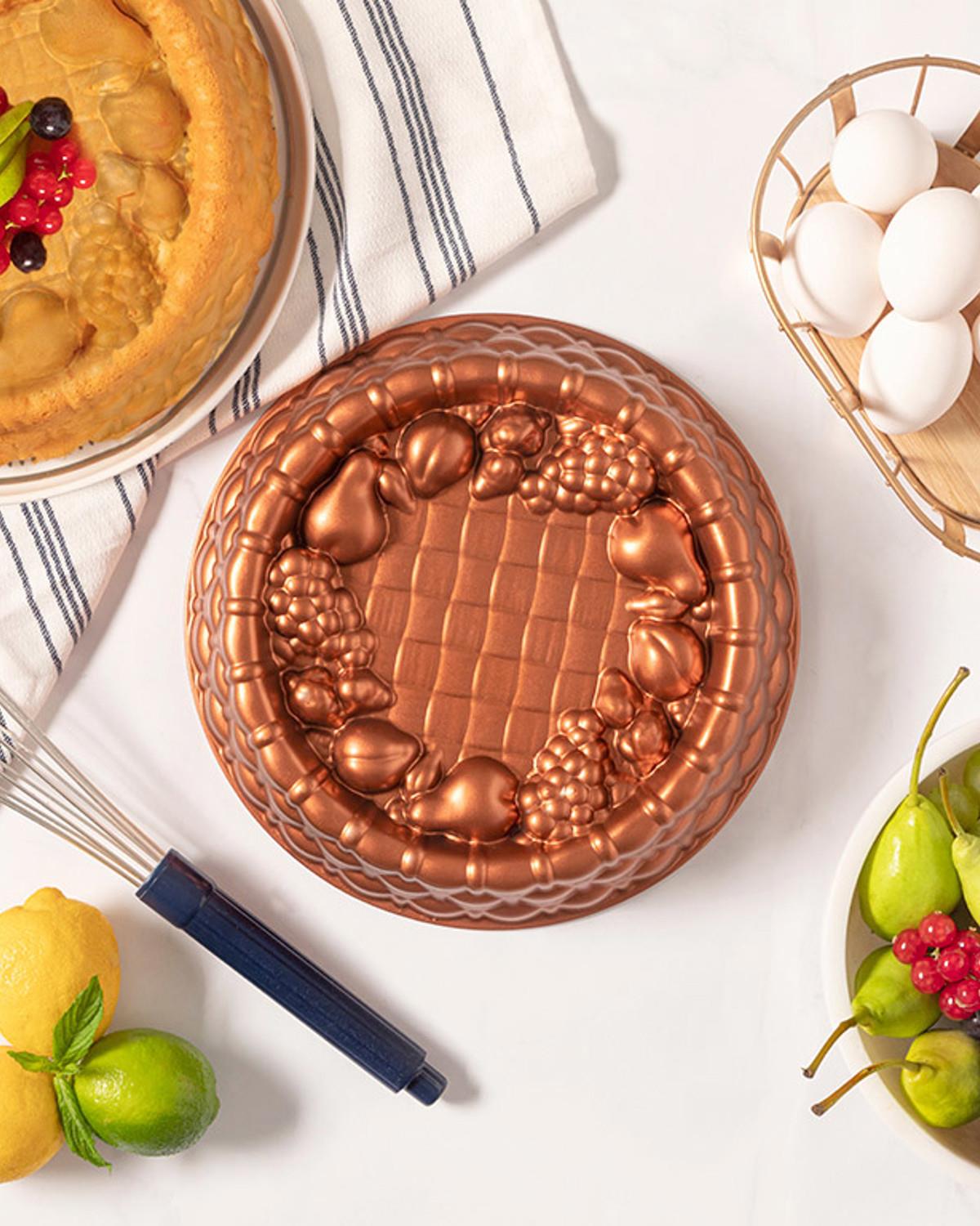 Confetti Форма За Тарталети Плодов Лят гранит 25x6 см Бронзов