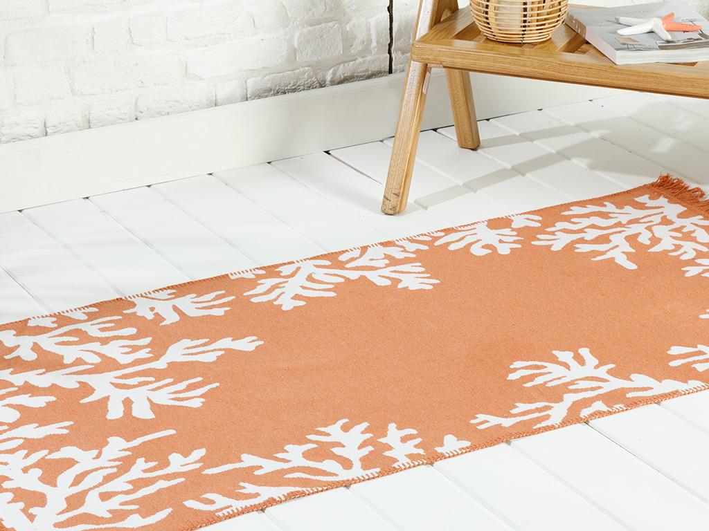 Coral КИЛИМ Тъкан 80x150 cm Оранжево,