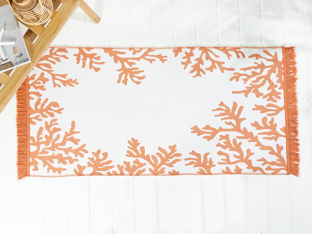 Coral КИЛИМ Тъкан 80x150 cm Оранжево,
