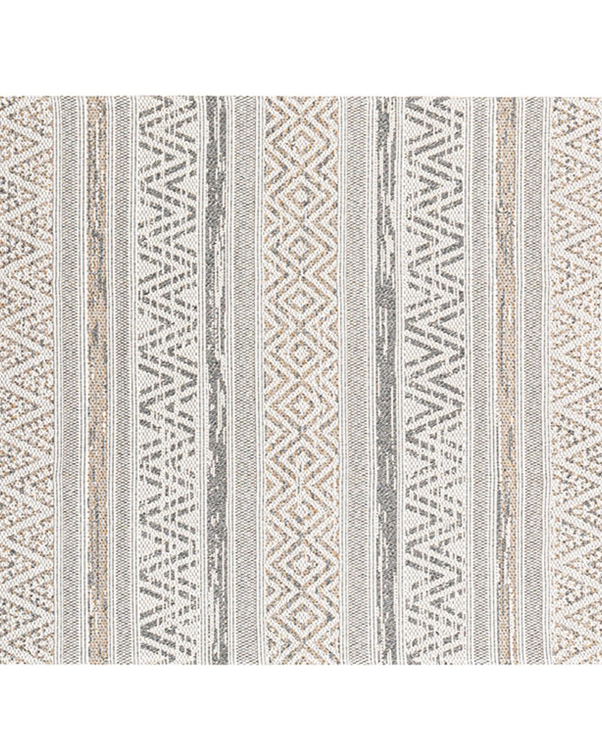 Cotton Modern Килим Тъкан 112x180 Бежов - Сив