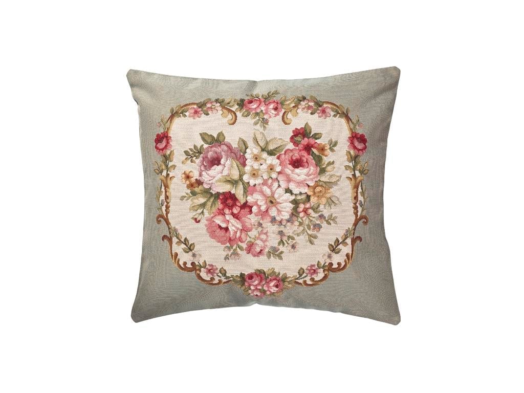 Country Roses ВЪЗГЛАВНИЦА Панама 45x45 cm Gray