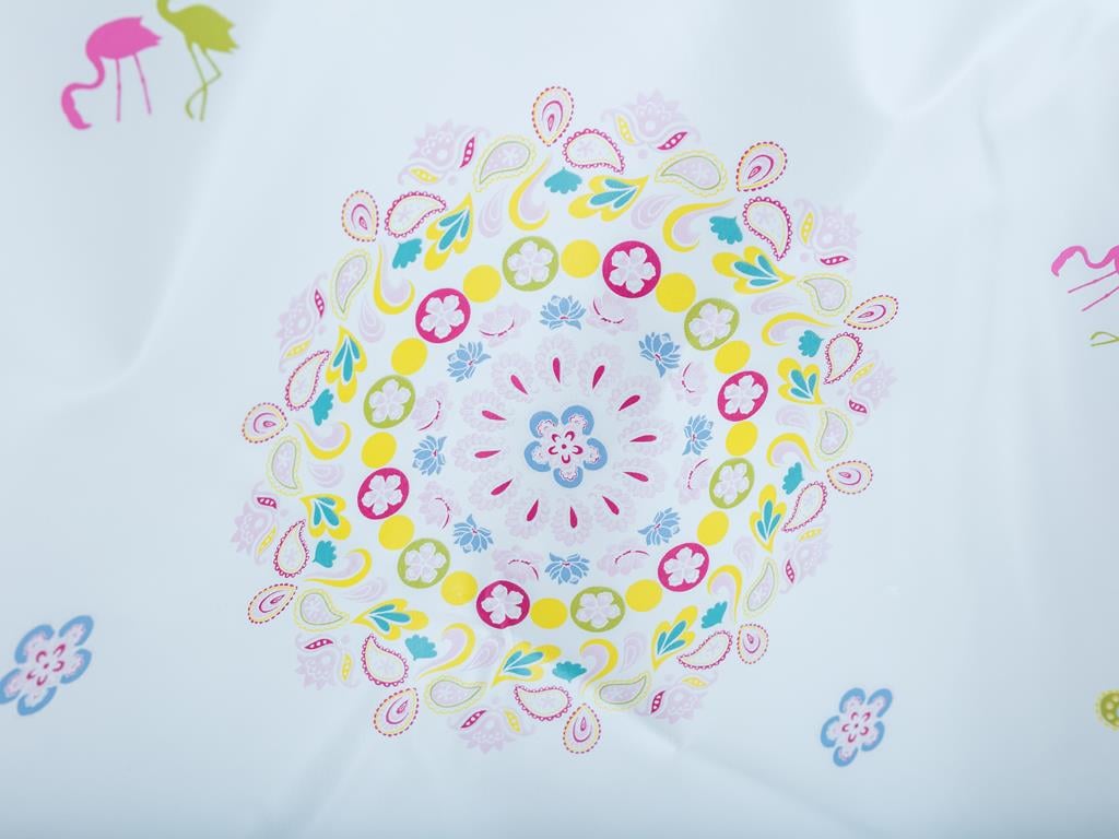 Creole Покривка за Маса ПВЦ 140 cm White-Green