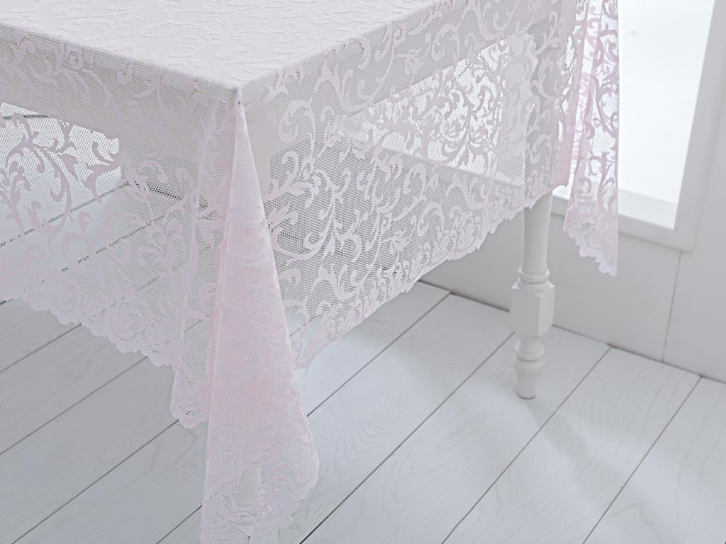 Crystal Покривка за Маса Плетиво 150x220 cm Pink