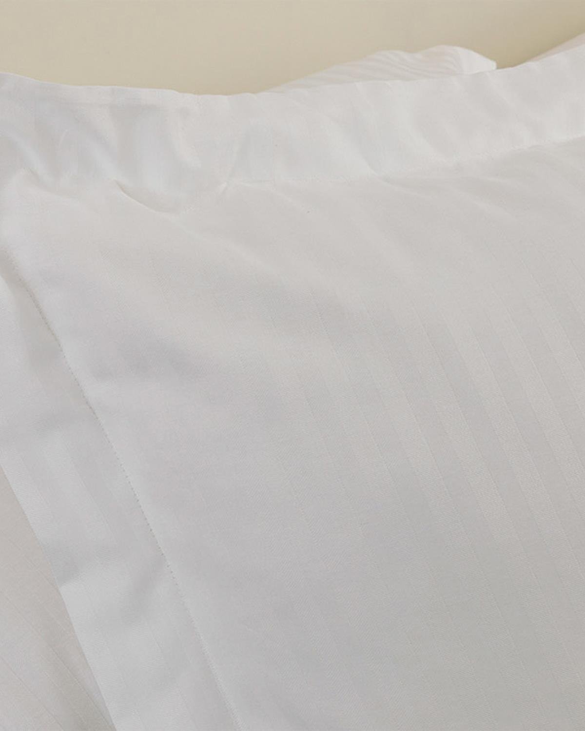 Crystal Кълъфка За Възглавни С Уши 2 Бр., Копринен Кепър, Бяло, 50 X 70 Cm