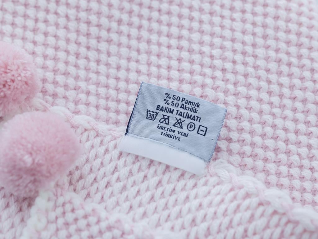 Cuddly БЕБЕШКО ОДЕАЛО С помпони Трикотаж 90x90 cm Pink