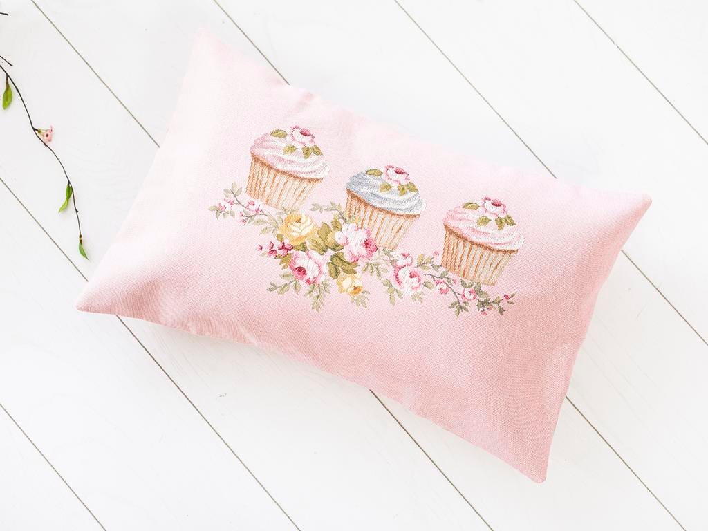 Cupcake ВЪЗГЛАВНИЦА Панама 35x50 cm Seledon,