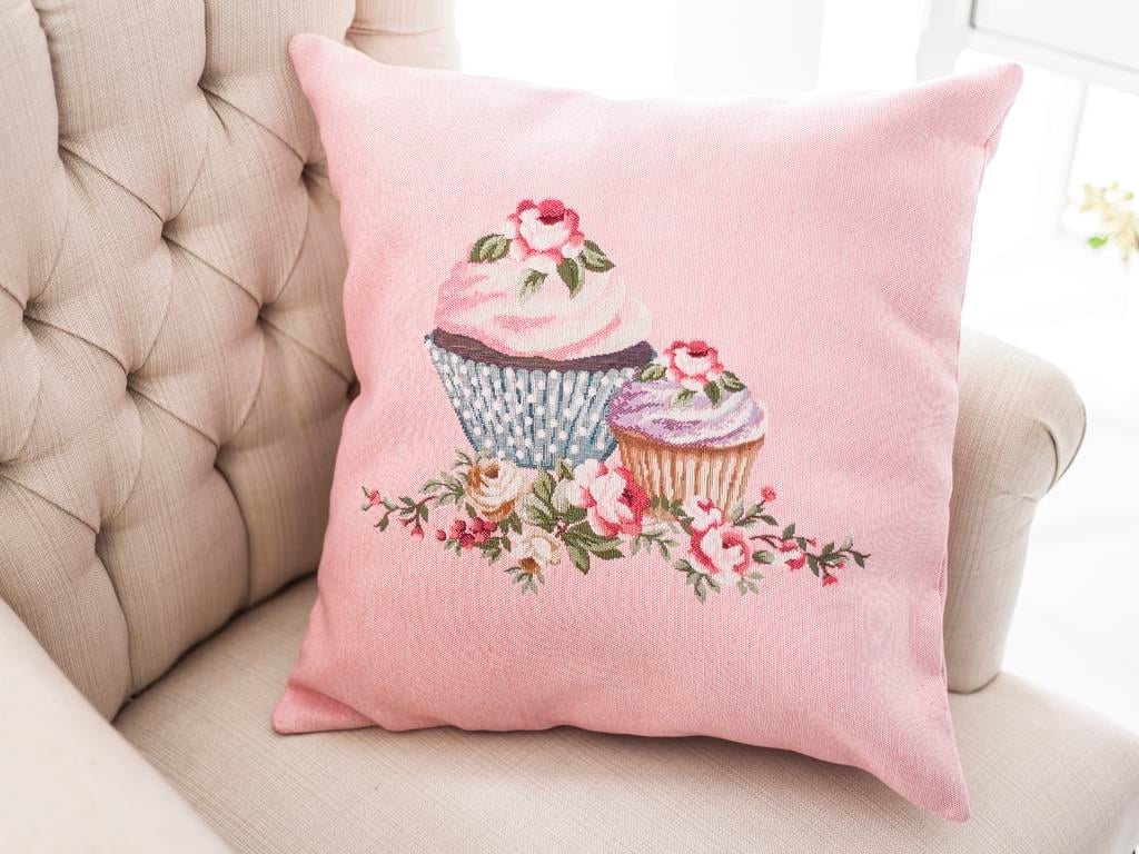 Cupcake ВЪЗГЛАВНИЦА Панама 45x45 cm Seledon,