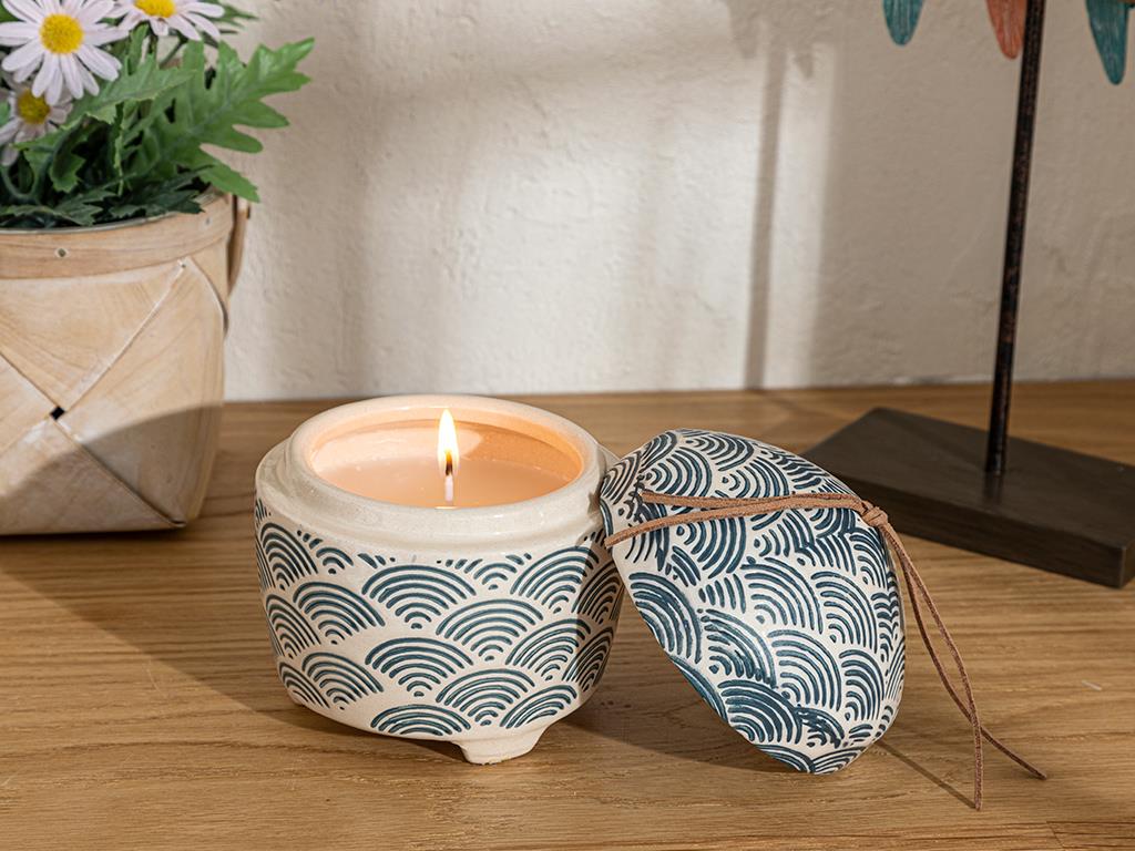 Curl Ароматен Свещ Тъмно Синьо, 0