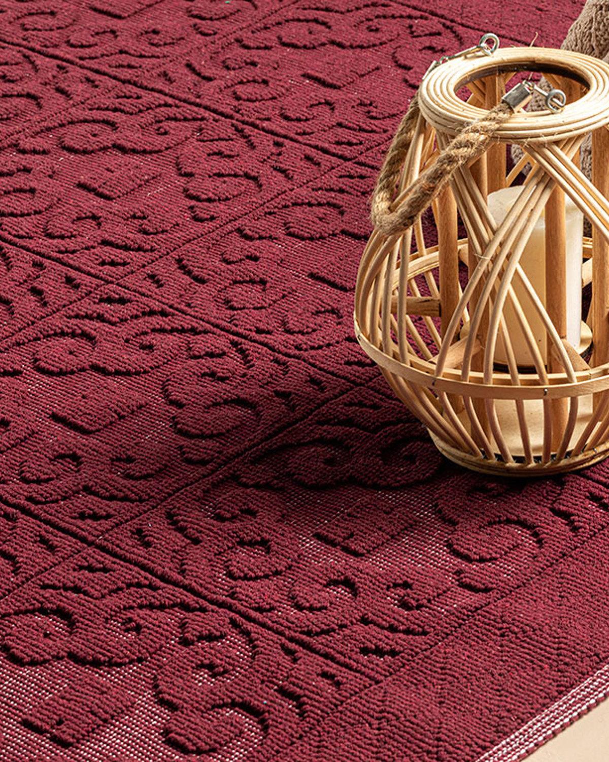 Curl Килим Памучен 60x100 см Бордо