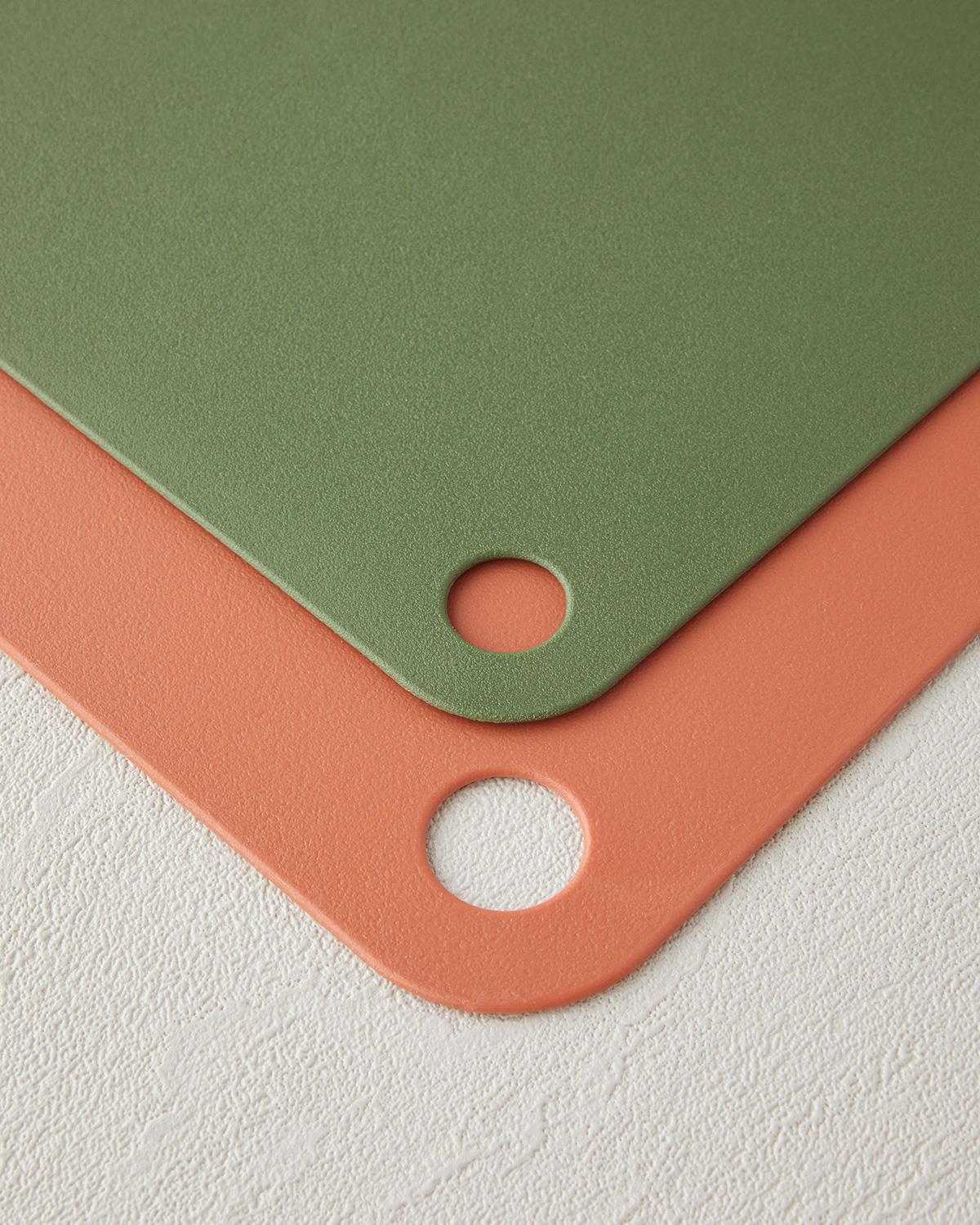 Cut Me Дъска За Рязане 2 бр. Пластмаса 27-34 см Оранжев - Зелен