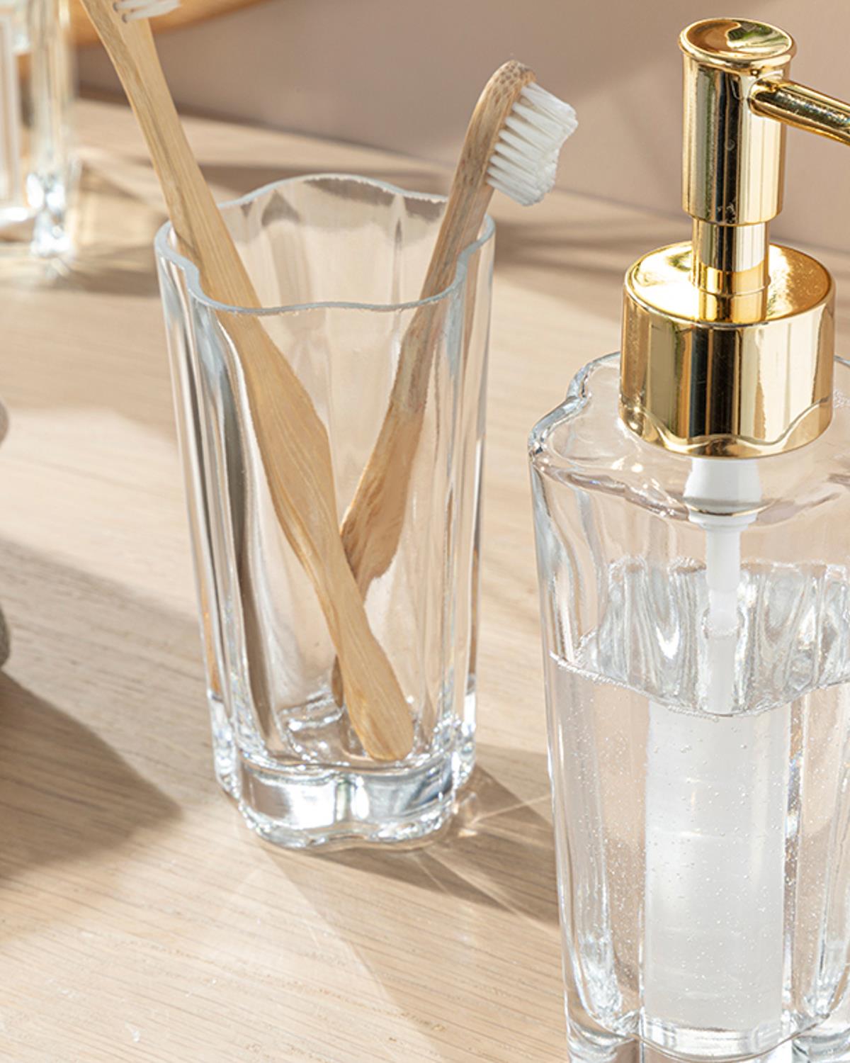 Daisy Комплект За Баня 2 бр. 6x6x17+6x6x11+11x11x2 см Прозрачен