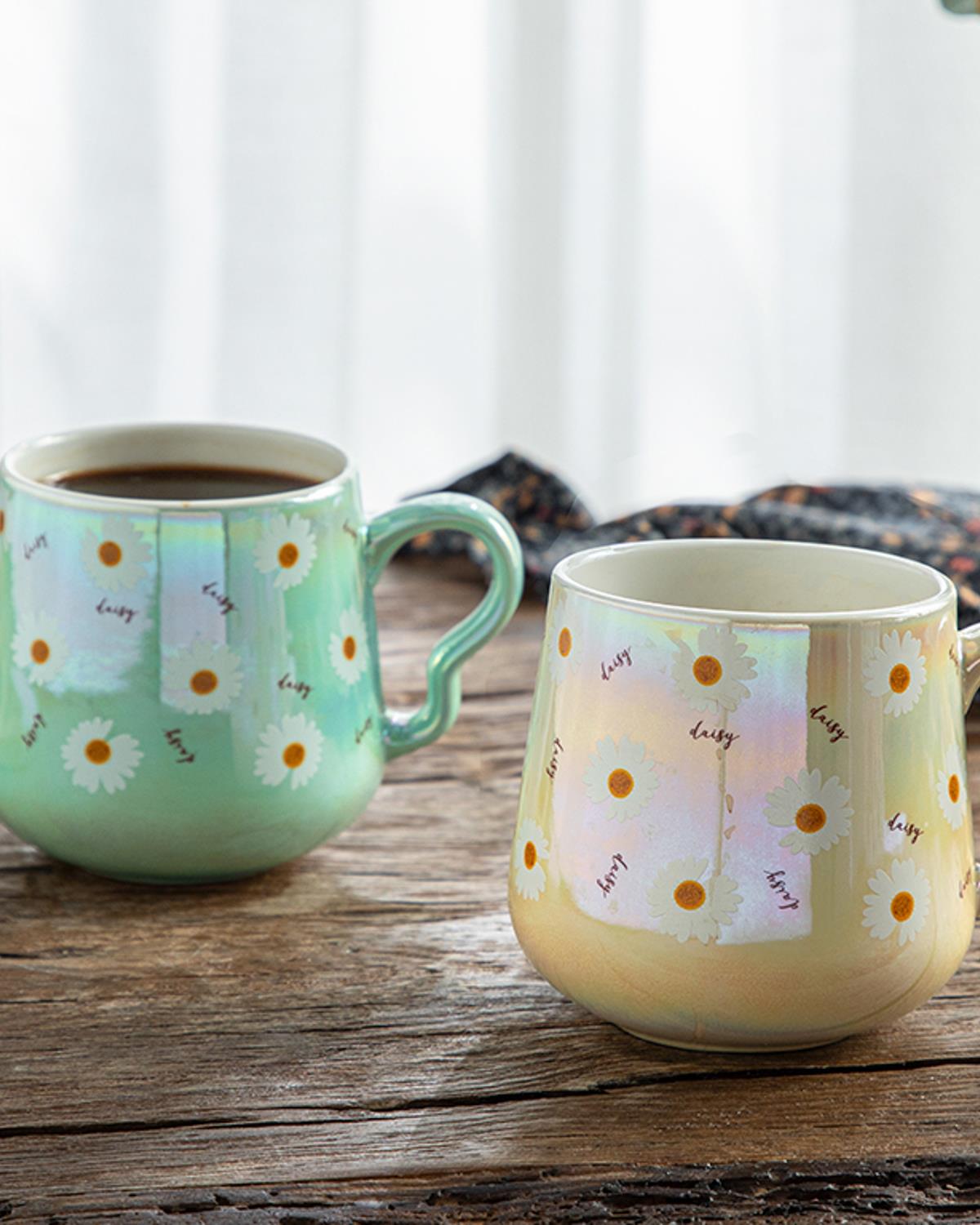 Daisy Чаша Керамика, Жълто, 350 Ml