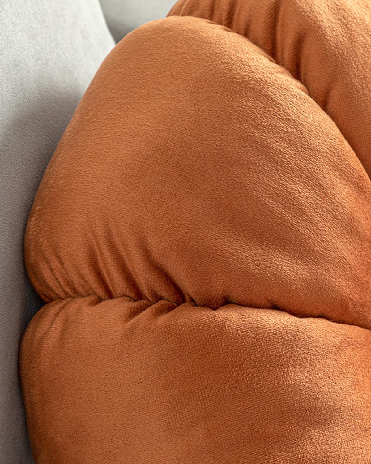 Daisy Декоративн Възглавница Кадифе, Изгорял Оранжев, 40 Cm