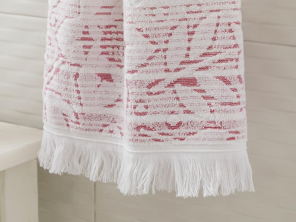 Daisy Line ХАВЛИЯ ЗА ЛИЦЕ С ресни Жакардов 50x80 cm Pink