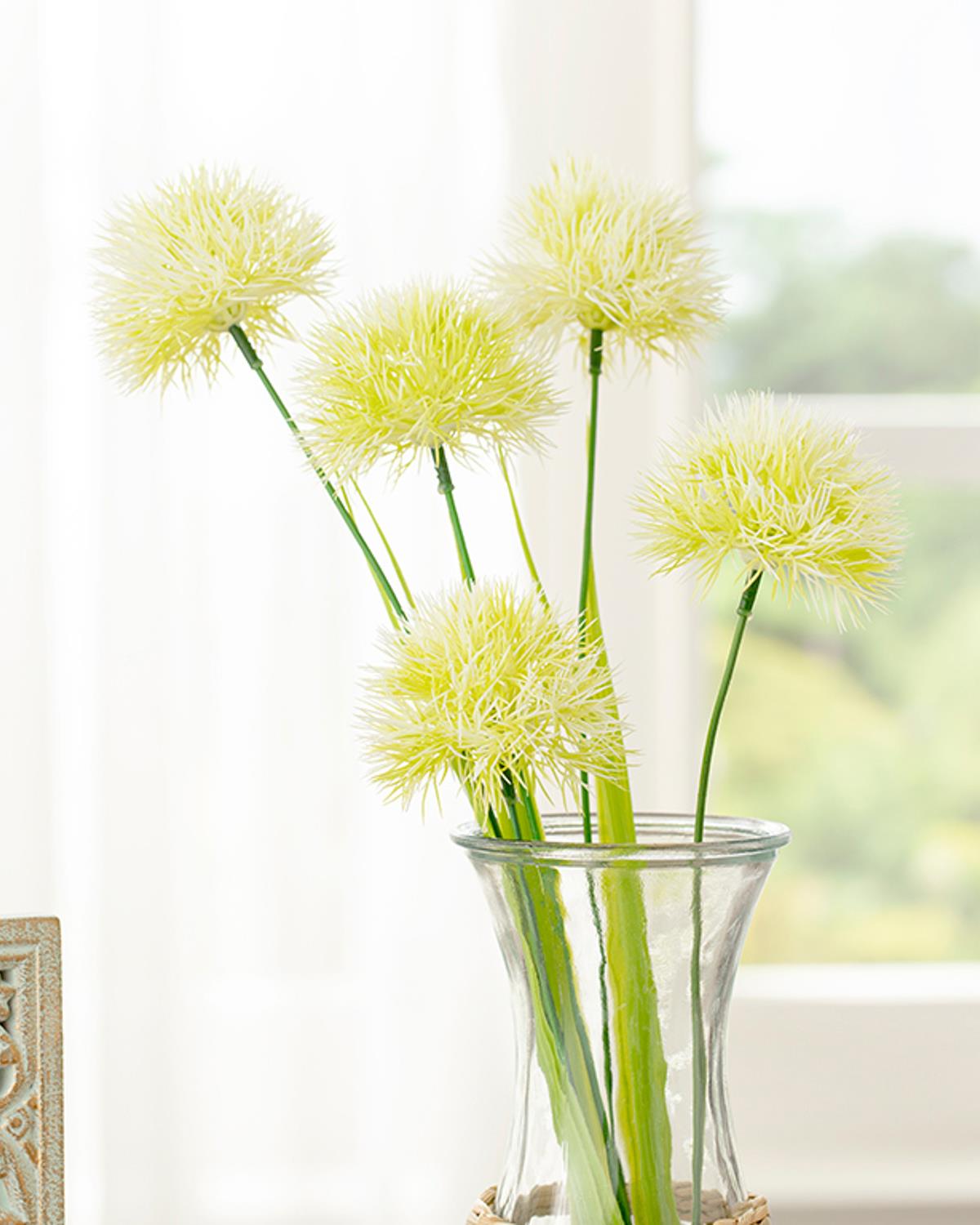 Dandelion Bouquet Изкуствено Цвете Един Стрък 46 см Бял