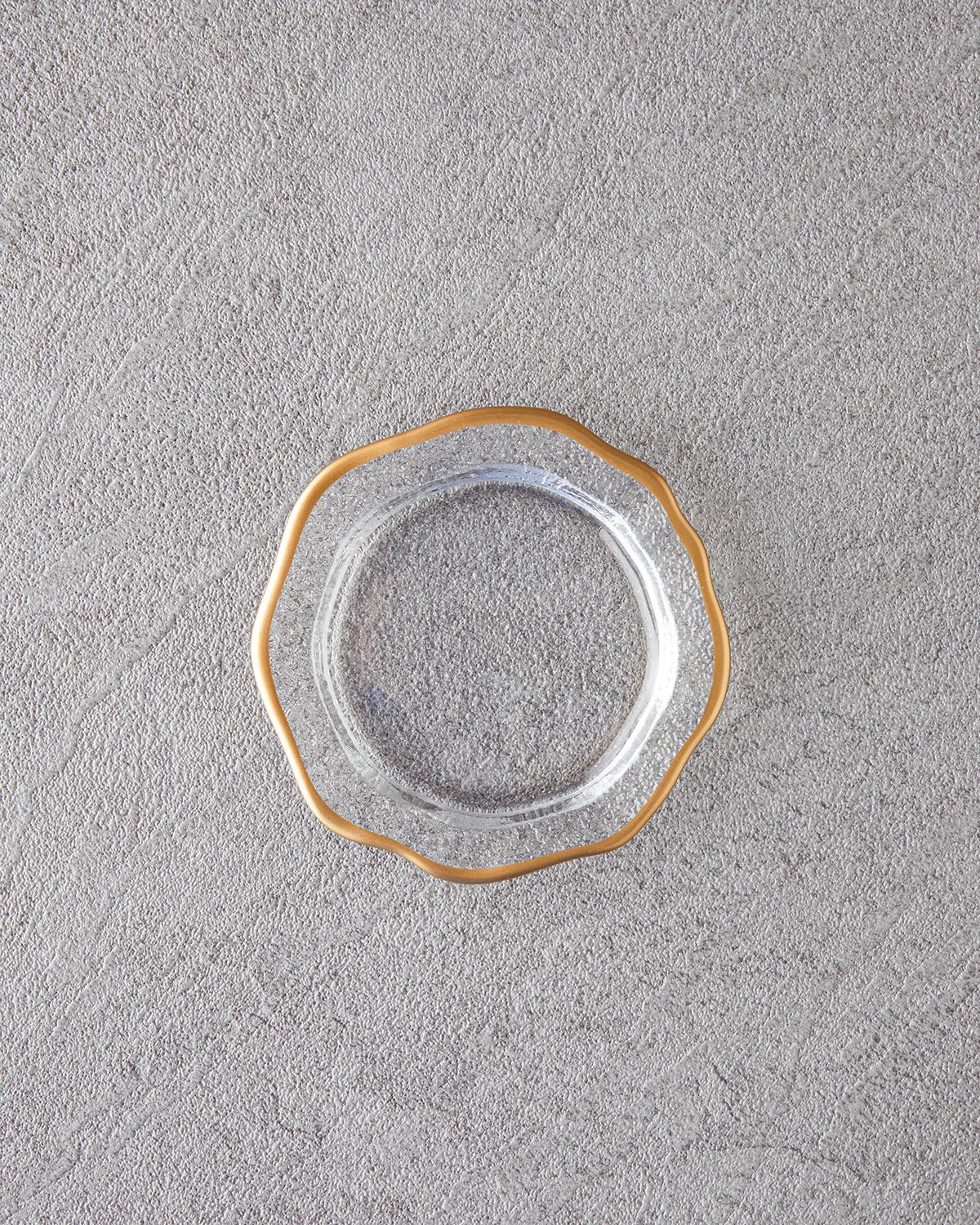 Darian Чиния За Торта Стъкло 10 см. Златен