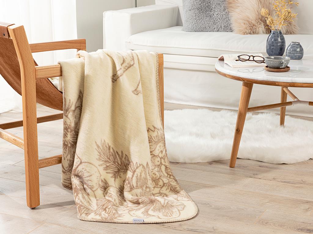 Deer Land Тв Одеяло Акрил 130x170 см Каменно сив..