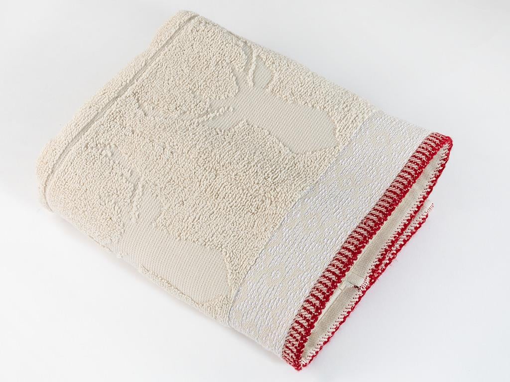 Deer Patch ХАВЛИЯ ЗА ЛИЦЕ Жакардов 50x80 cm Light Beige