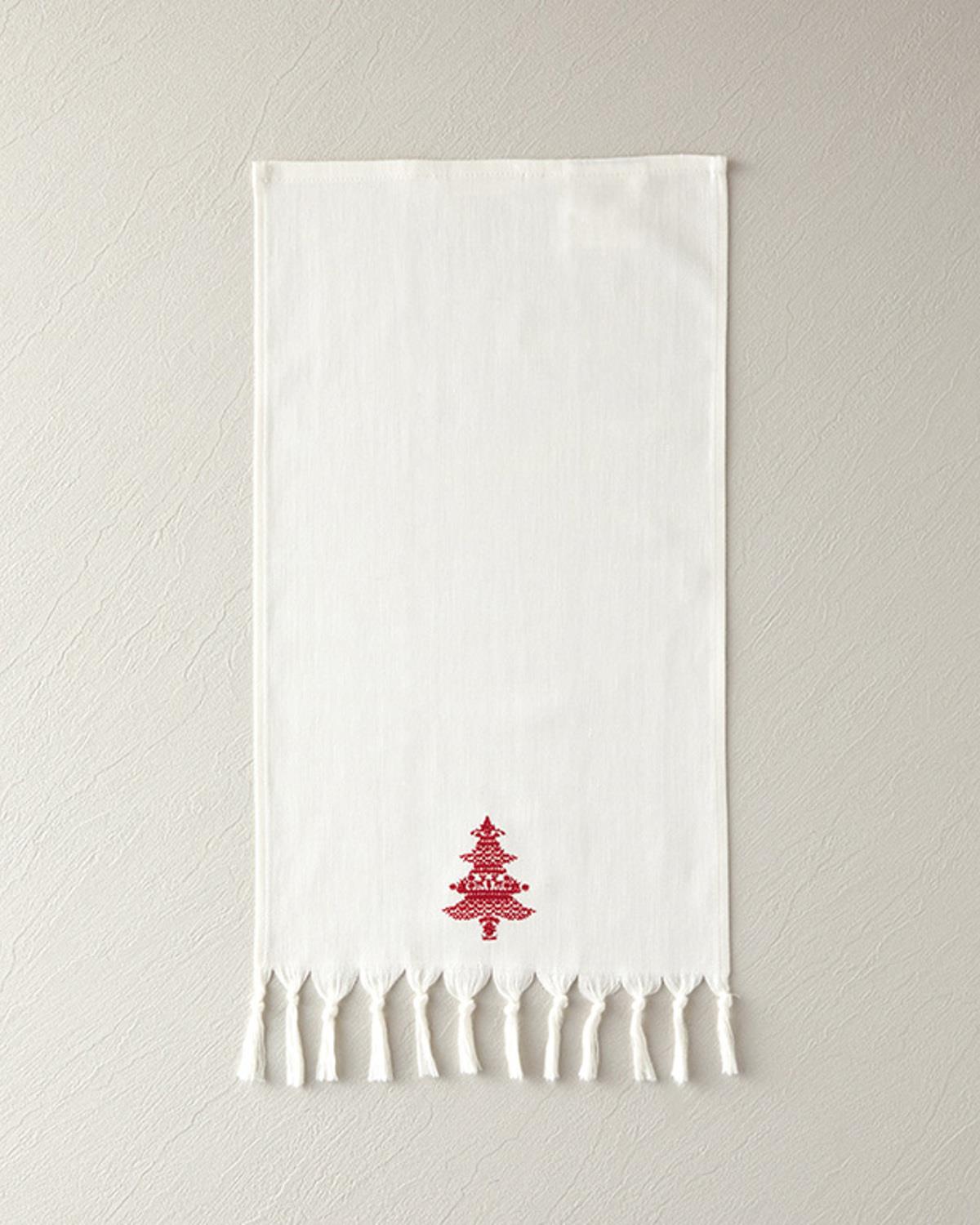 Deer Tree Кърпа За Сушене Памук 30x50 см Бял