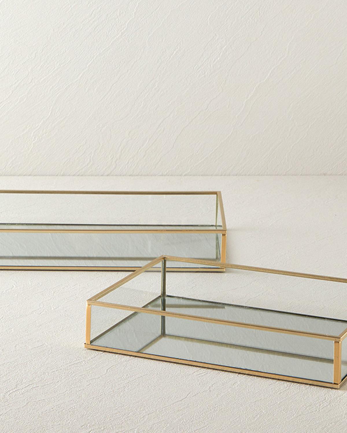 Deluxe Декоративна Табла Стъкло, Златисто, 0