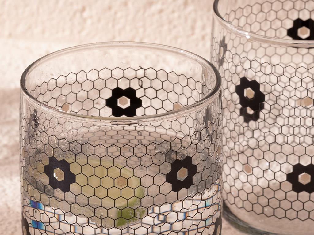 Denby Flowery ЧАША ЗА БЕЗАЛКОХОЛНО 3 бр. Cam 270 ml Black-Gold