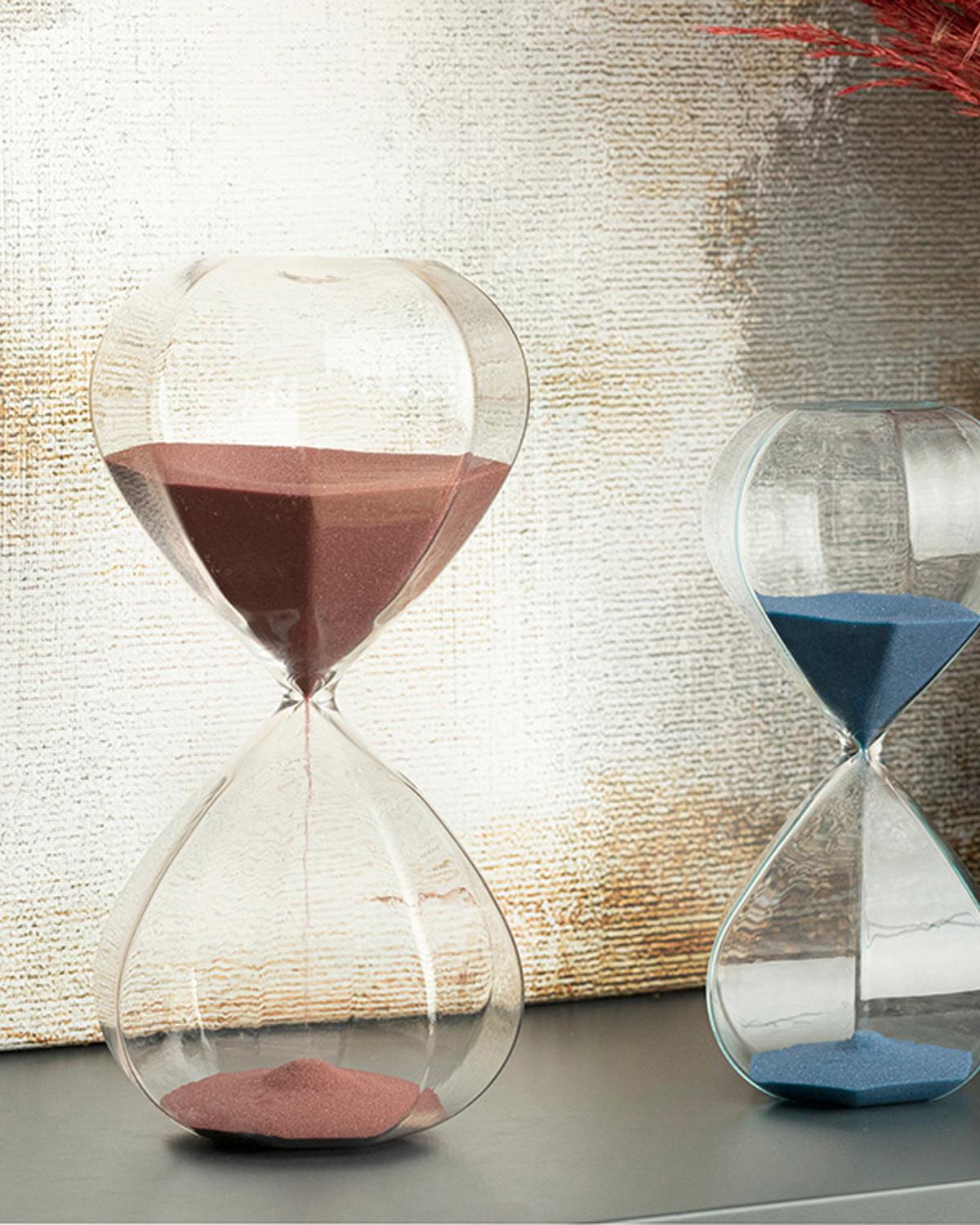 Diamond Пясъчен Часовник 15 мин. Стъкло 9x20 cm Бордо