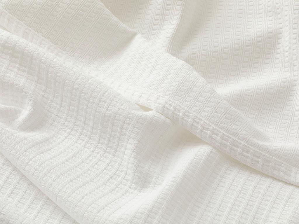 Dikdortgen ПОКРИВКА Голям размер Памучен 240x220 cm White