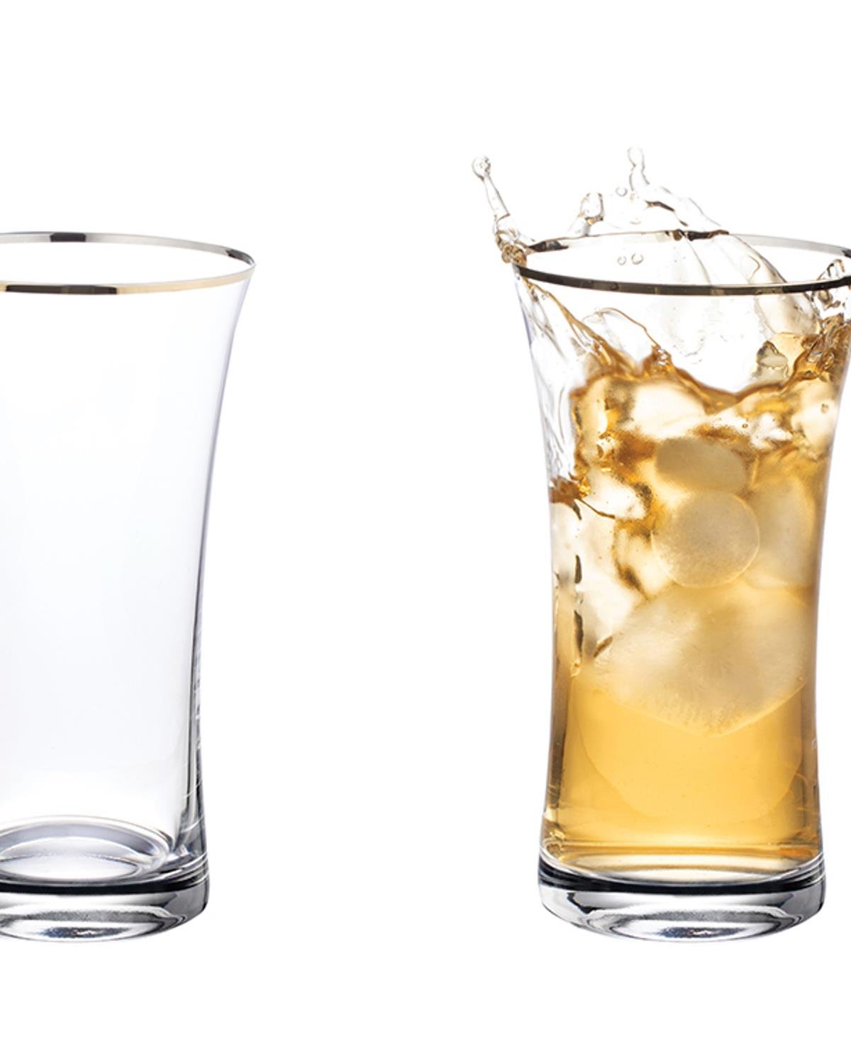 Dina Чаша За Безалкохолни Напитки 6 бр. Кристал 340 мл Златен