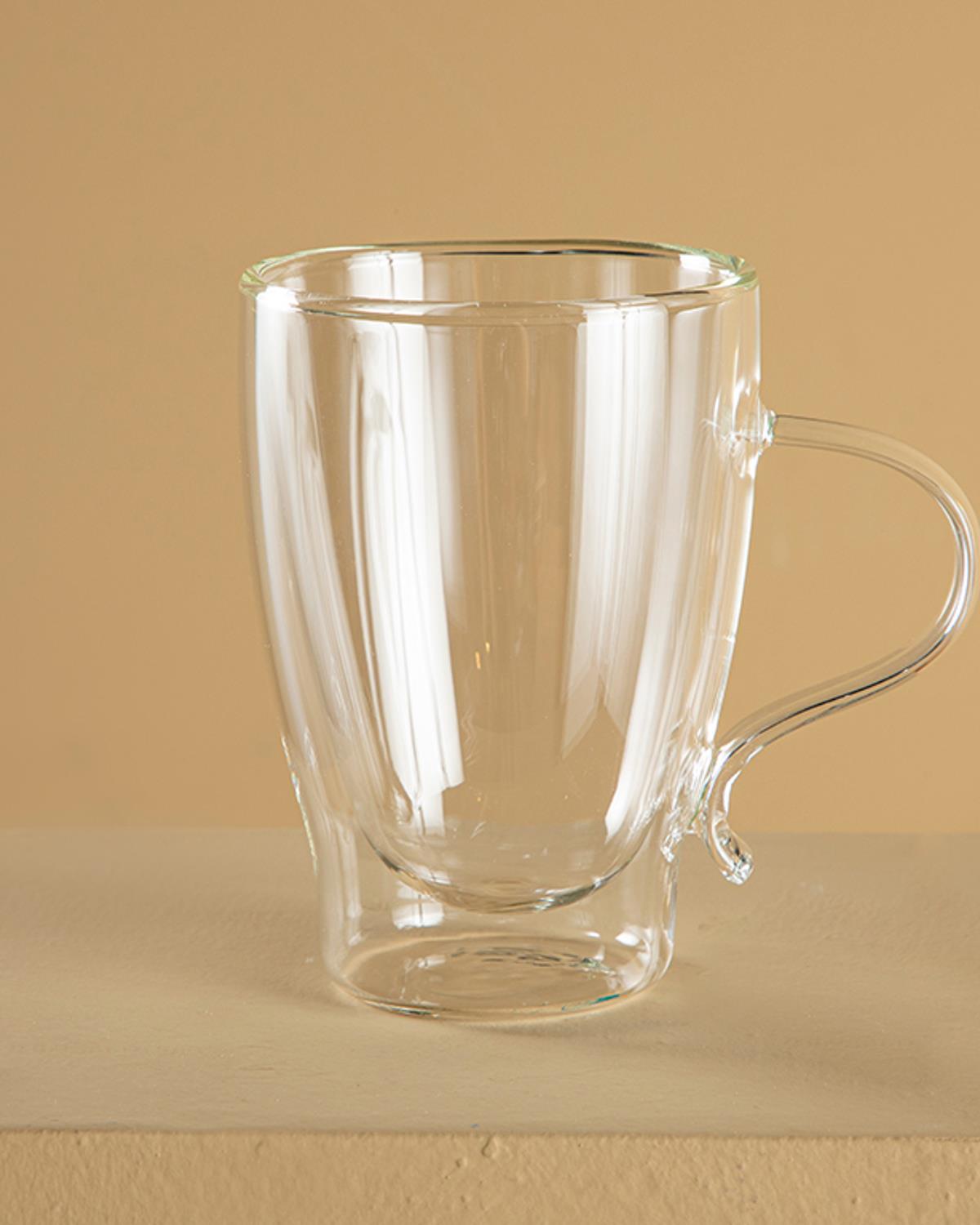 Doble Чаша Double Wall, Жакард С Граници, Прозрачен, 330 Ml