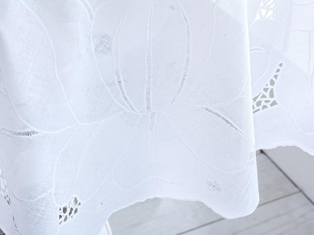 Dora Покривка за Маса Кръгла Винил 152 cm White