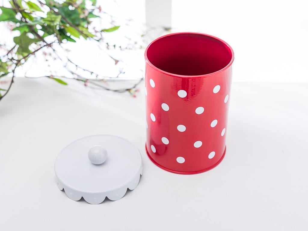 Dots КУТИЯ ЗА СЪХРАНЕНИЕ Дълги Метален Red