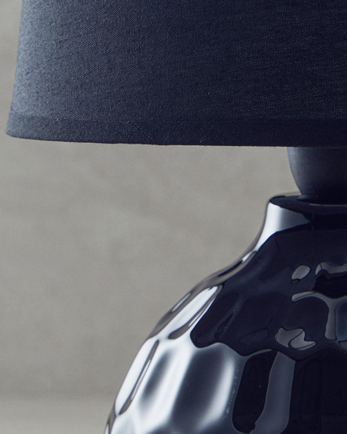 Eclipse Ceramic Table Lamp Black