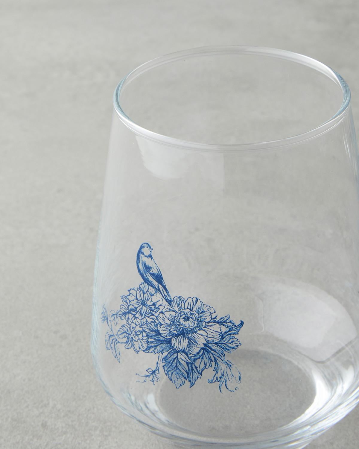 Чаша 3 бр. Стъкло 425 мл Морскосин