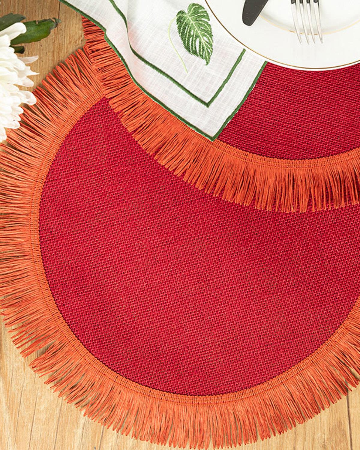 Edna Подложки За Хранене 2 бр. Юта 38 см Червен