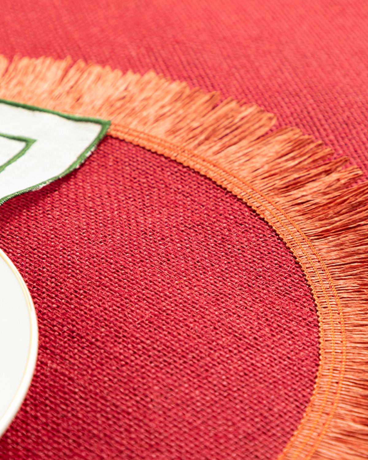 Edna Подложки За Хранене 2 бр. Юта 38 см Червен