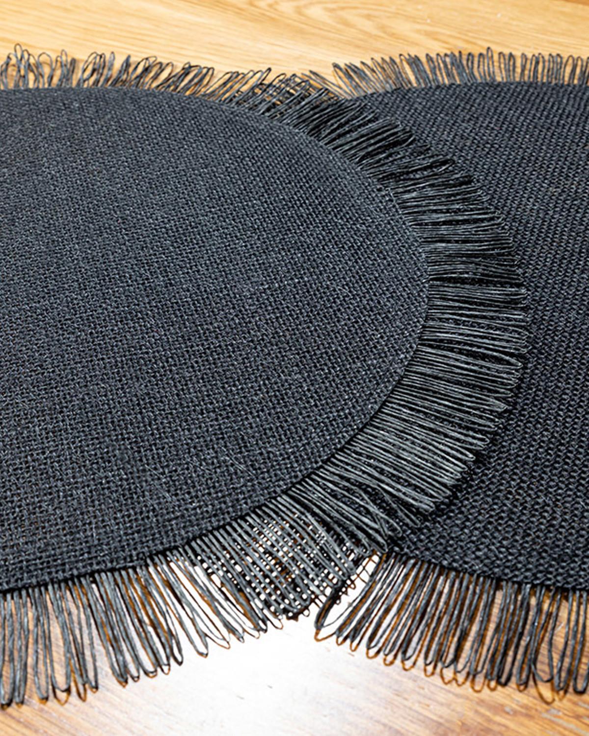 Edna Подложки За Хранене 2 бр. Юта 38 см Черен