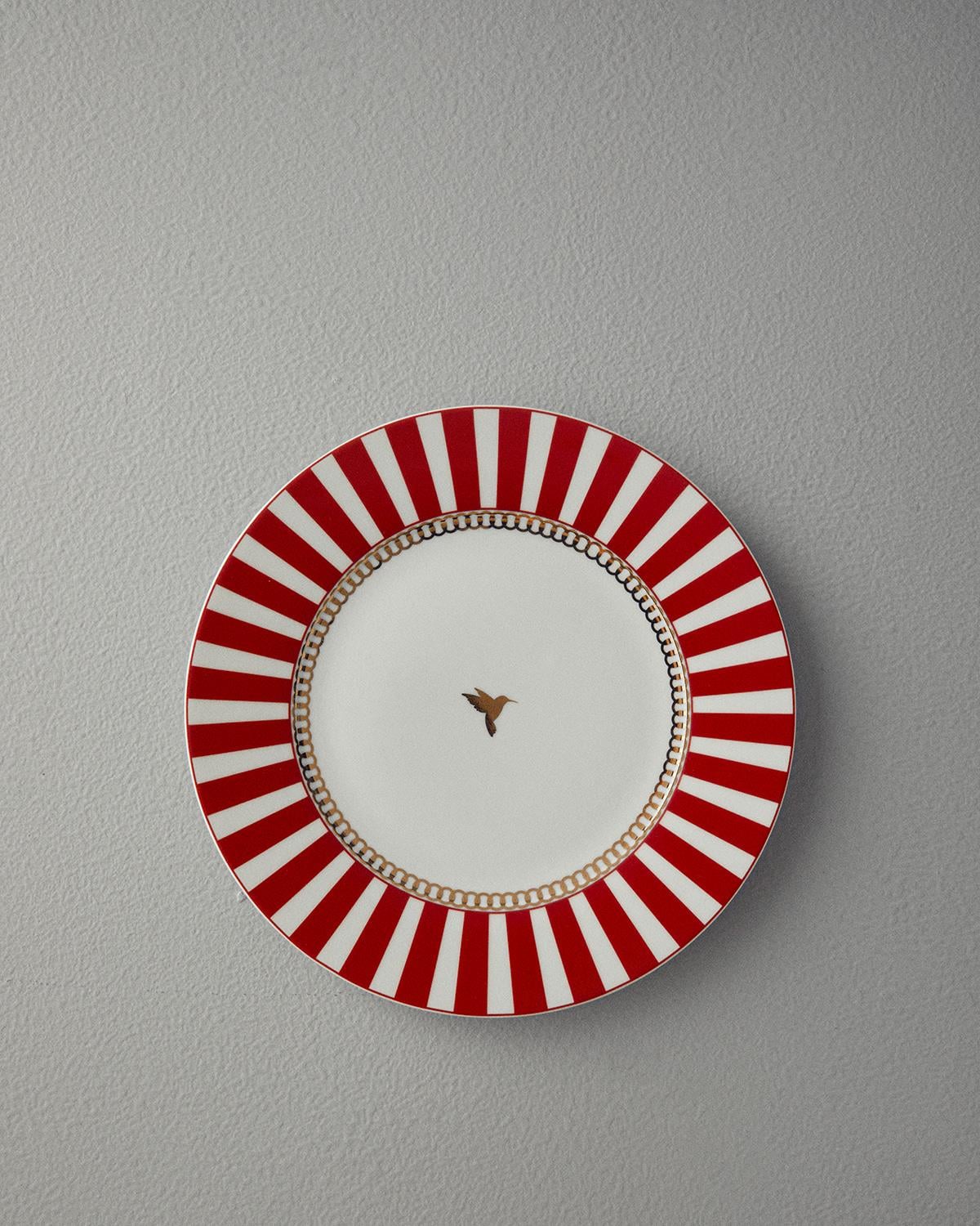 Effect Комплект За Хранене Порцелан 24 части за 6 души Червен