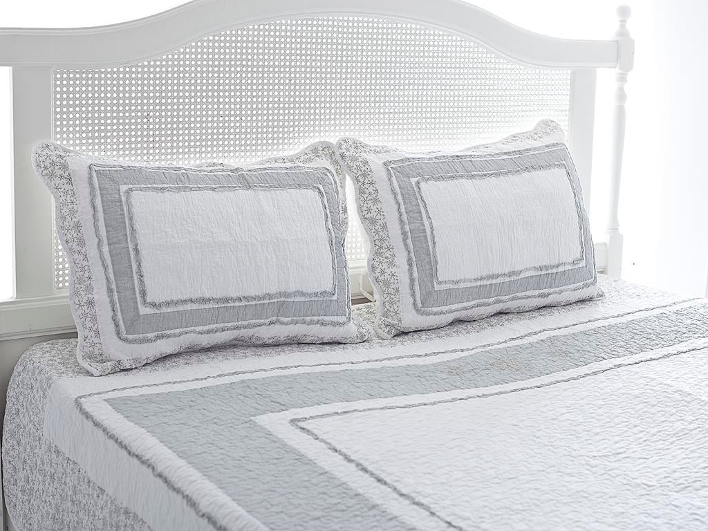 Eldora ПОКРИВКА ЗА ЛЕГЛО К Tek Kişilik Бродирани 160x240 cm White