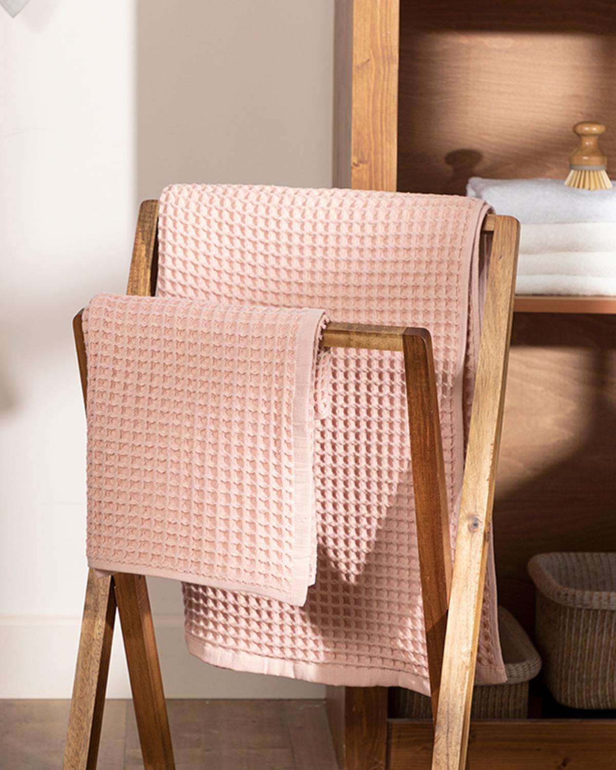 Elegance Комплект Кърпи За Баня 2 бр. Вафлена структура 41x76 см + 71x142 см Нюд