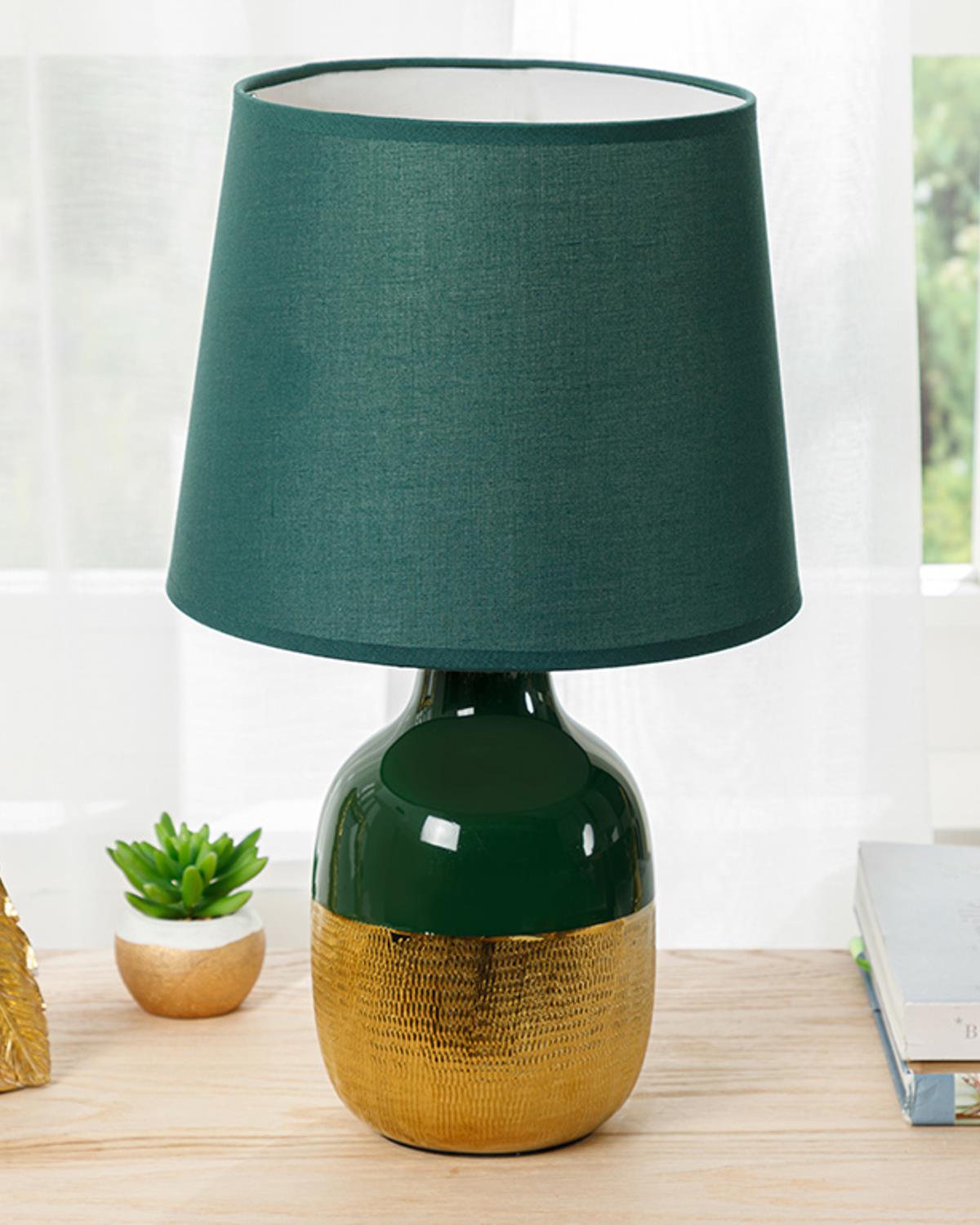 Elegant Абажур 25X25X41,5 см Зелен - Златен