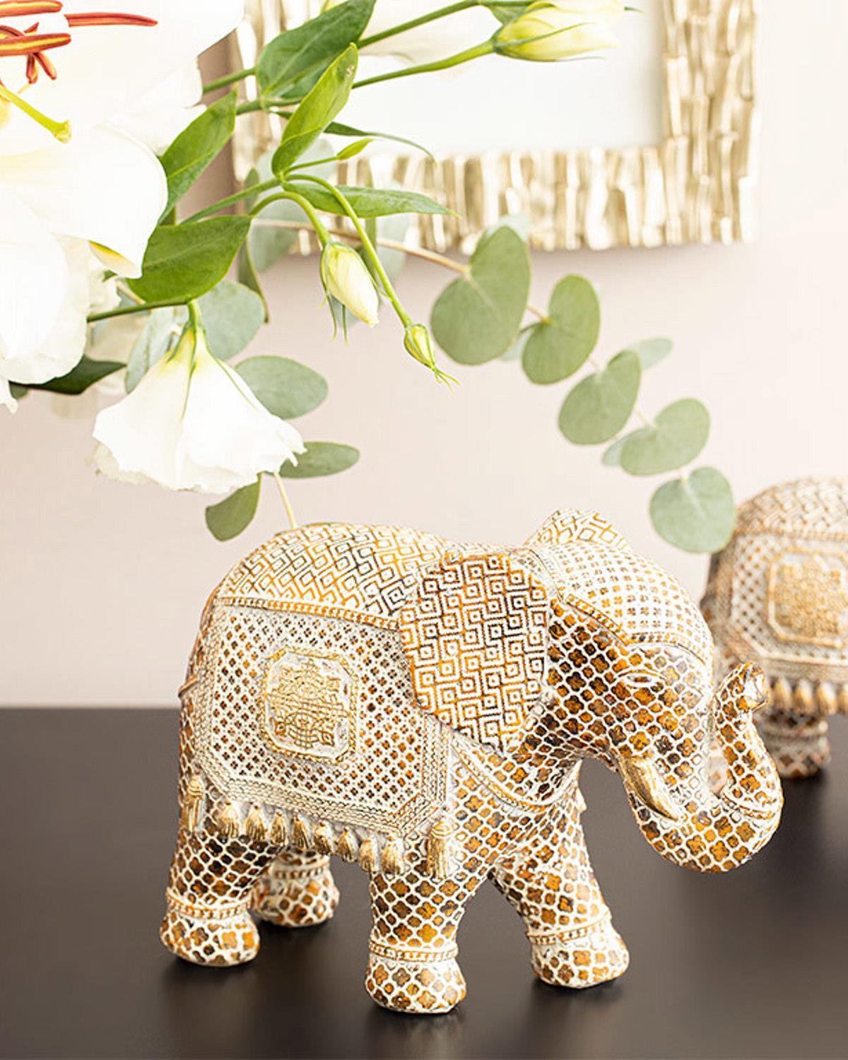 Elephant'S Trunk Дрънкулка Полирезин, Кафяво, 20 X 8,5 X 14,5 Cm