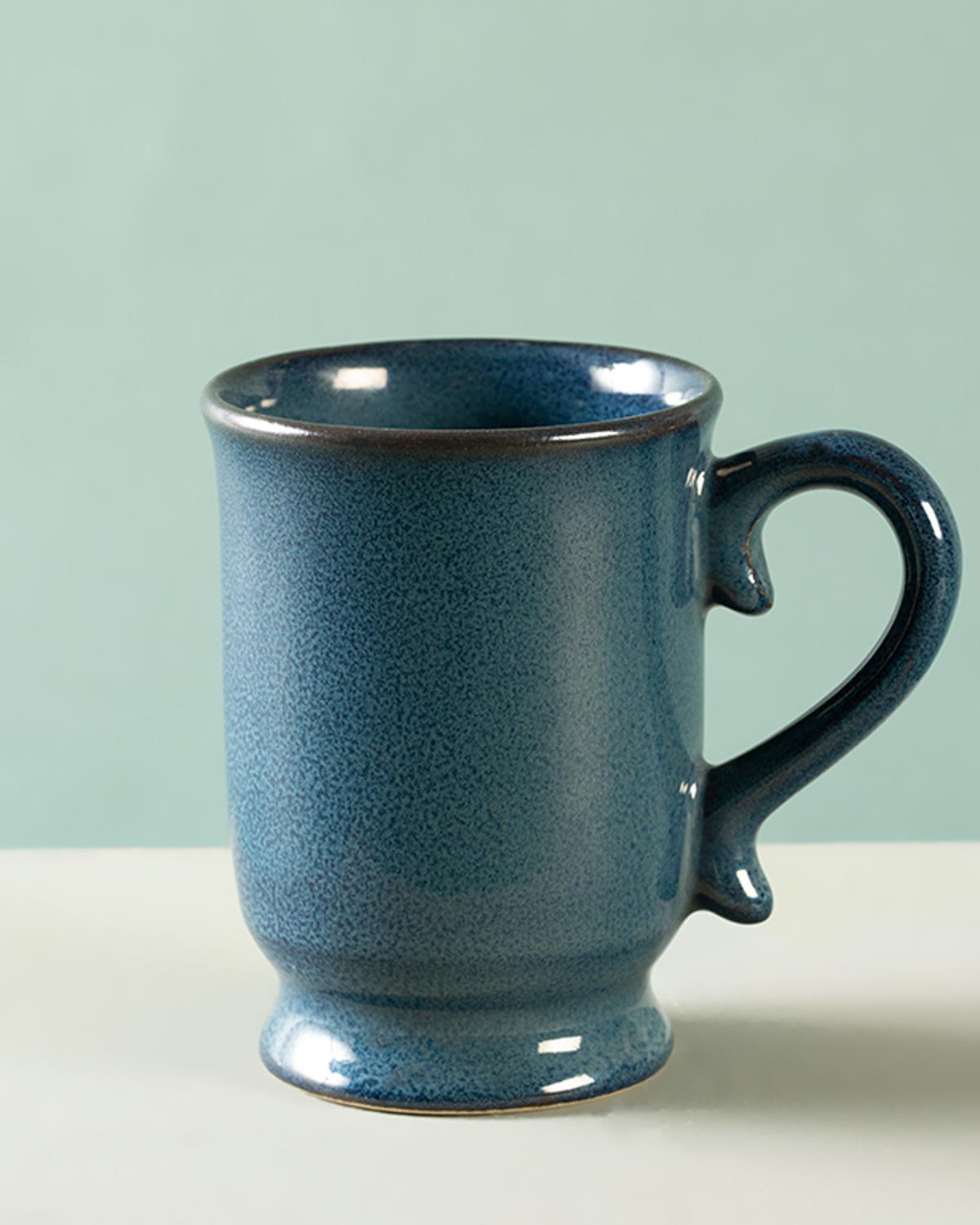 Elite Чаша Керамика, Тъмно Синьо, 140 Ml