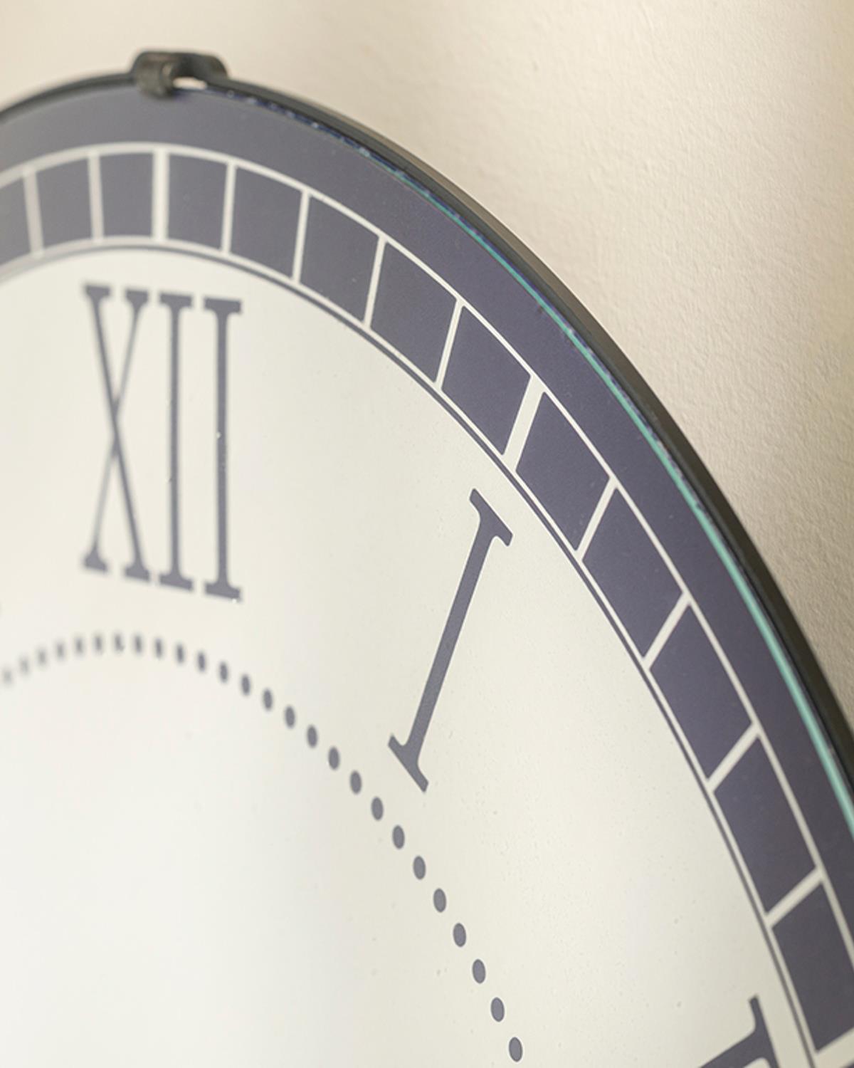 Elite Wall Clock 35 cm Navy Blue