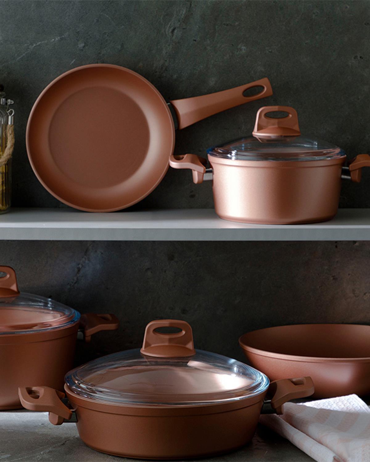 Emma Грил Тиган Гранит 28 см Бронзов